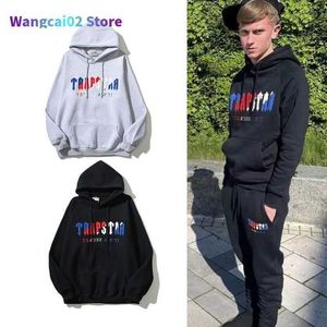 Tracksuits voor heren heren tracksuits FW22 Trapstar tracksuits Men Women Tracksuit Brand Gedrukte Streetwear Sportswear Warmtwo stukken Set Hoodie Pants Jogging 020623H 020623H