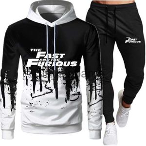 Trainingspakken voor heren Movie The Fast and the Furious Herfst Winter Mode Trainingspakken Truien voor heren, hoodies en joggingbroeken Joggingpakken x0907