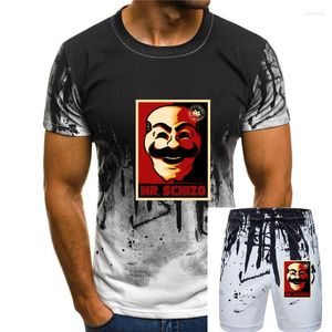 Survêtements pour hommes Mr Schizo V Pour Vendetta T-shirt Affiche Vintage Film Graphique T-shirt Coton Mode Loisirs Rue Père Tee Camisas