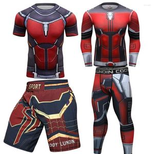 Survêtements pour hommes Muay Thai Shorts MMA Rashguard T-shirts Pantalon Bjj Gi Vêtements de boxe Kickboxing Sportwear Ensembles Boxeo Gym Vêtements