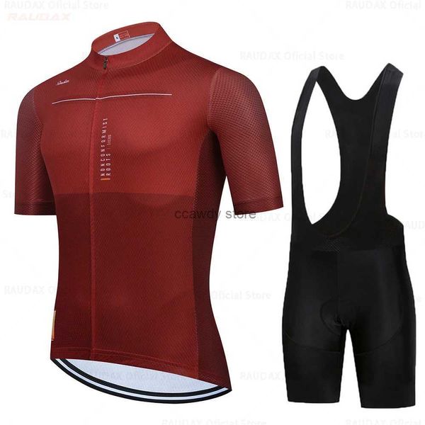 Survêtements pour hommes Nouveau 2023Cyclisme Jersey Set Breathab Bicyc Vêtements Vélo Vêtements Court Seve Sports Cyclisme Ropa CiclismoH2421