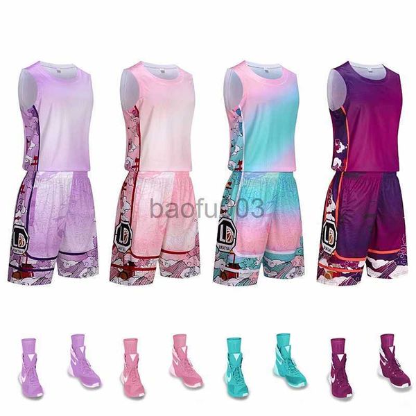 Chándales de los hombres Nueva llegada Hombres Baloncesto Jersey Kit Ropa deportiva Mujeres de secado rápido Baloncesto Jerseys Conjuntos Trajes de entrenamiento J230531