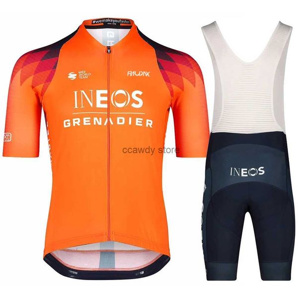 Survêtements pour hommes Nouvelle équipe de vélo Maglia Ineos Grenadiers Costume d'entraînement Vêtements de cyclisme Breathab Hommes Court Seve Mallot Ciclismo Hombre VeranoH2421