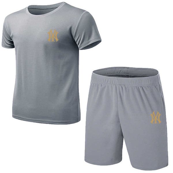 Survêtements pour hommes Nouveaux vêtements Costume de sport d'été Hommes Ensembles de course en maille confortables et respirants Fitness Sportswear T-shirt + Shorts Ensemble deux pièces J230601