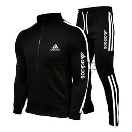 Tracksuits voor heren Nieuwe heren tracksuits 2023 Men Sets sweatshirt+hevel tracksuit zipperstandaard Sportpak Sportpak Jogging Fitness Men Kleding J231023