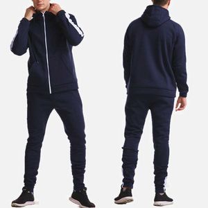 Survêtements pour hommes Nouveaux ensembles de sport Sweat à capuche à capuche Pantalon de sport décontracté Automne et hiver Chaud Plus Polaire Hommes Vêtements G221011