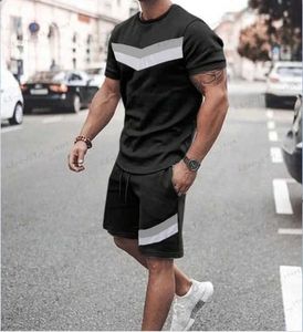 Survêtements pour hommes Nouvelle tendance 3D Imprimer 2 pièces Homme T-shirt Shorts Costume de sport Été Hommes Survêtement Ensemble Casual Plage Vacances Harajuku Hommes Vêtements T240126