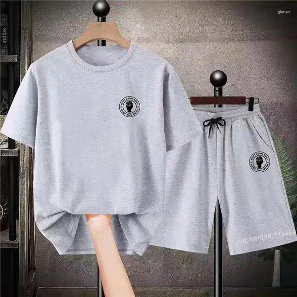 Survêtements pour hommes Northern Soul T-shirt Shorts Keep The Faith Dance Motown MOD Scooter Music Graphic Hommes Femmes Ensemble court 2 pièces de luxe gris