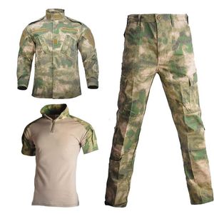 Survêtements pour hommes PantalonsCoats Uniformes de combat Chemises Multicam Vêtements de chasse Costume de camouflage Safari Vêtements militaires Survêtements Chemise tactique 230320