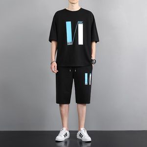 Pièces de survêtement masculins ensembles hommes vêtements d'été Hip Hop Streetwear Shorts imprimés SUIT CASSOIRS SUIVANTS SPET