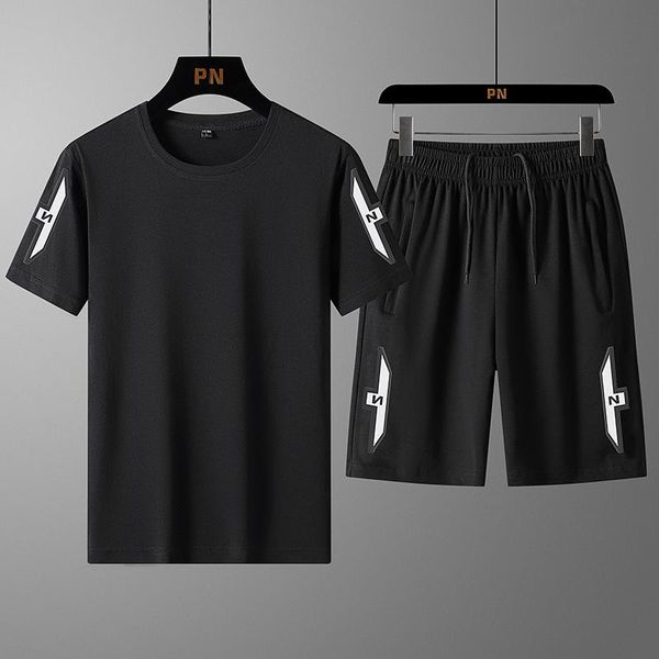 Männer Trainingsanzüge Plus Größe 8XL 7XL 6XL XXXXXXL Training Jogging Sport Set Lauftrainingsanzug T-shirt und Hosen 2 stücke Streetwear männer Tücher