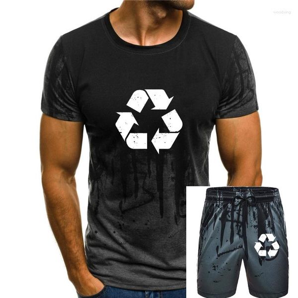Survêtements pour hommes recycler symbole t-shirt Logo rétro hommes femmes enfants Karma 80S Vintage graphique t-shirt coton à manches courtes