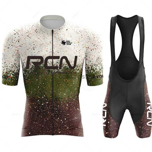 Survêtements pour hommes Ropa de Ciclismo 2023 RCN Nouveauté Été Hommes Court Seve Cyclisme Chemise Triathlon Équipe VTT Course De Montagne Cyclisme VêtementsH24130