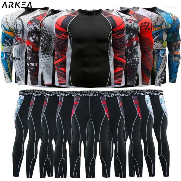 Chándales para hombre, conjunto de mallas para correr, traje deportivo, entrenamiento de gimnasio, deportes de compresión, trote, entrenamiento de baloncesto y ejercicio