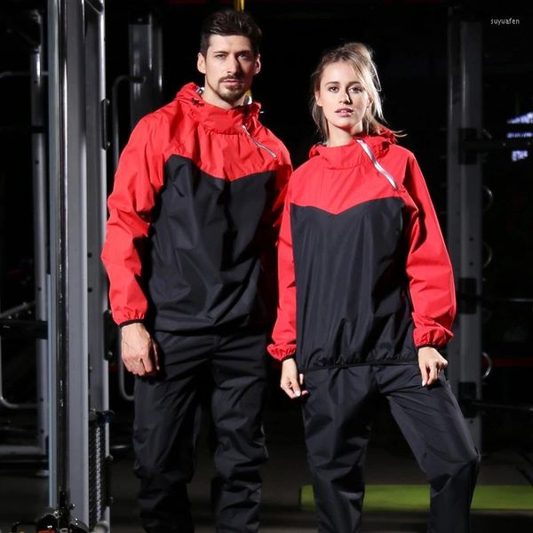 Survêtements pour hommes Combinaison de sauna Vêtements de sport pour hommes Pull Sports Running Fitness Modelage du corps Perte de poids Transpiration Jogging