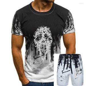 Tracksuits voor heren schreeuwen masker gezicht vleermuizen spook mashup schip dtg heren t -shirt tees