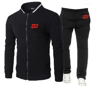 Survêtements pour hommes plongée sous-marine plongée SSI 2024 survêtement décontracté à capuche printemps automne sweat-shirt pantalons de survêtement 2 pièces ensembles vêtement de sport