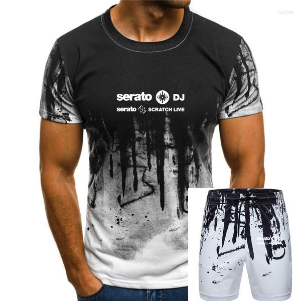 Survêtements Homme Serato DJ Music Research Logo T-Shirt Noir Taille S à 3XL