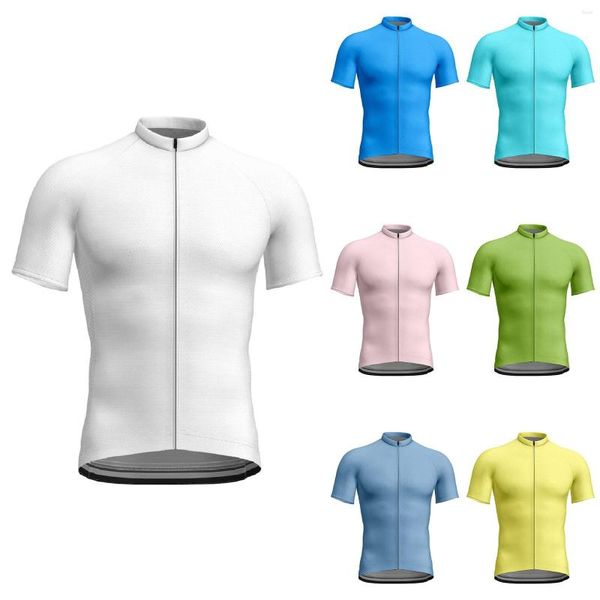 Survêtements pour hommes Chemise Hommes Casual Confortable Couleur Solide Mode Tendance Ajustement Serré Été Cyclisme Costume Rave Bottoms