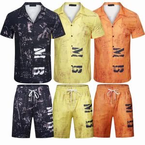 Conjuntos cortos de chándal para hombre Conjunto de camisas y pantalones cortos de chándal Conjunto de diseñador para mujer con estampado de oso M-3XL