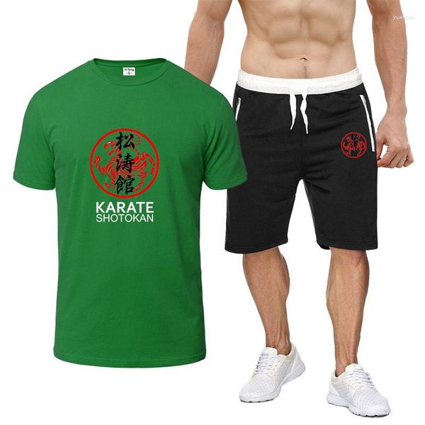 Survêtements pour hommes Sokan Karate Bujinkan Dojo 2023 Vêtements d'été Survêtement T-shirt à manches courtes Costume de sport Qualité 2 pièces Ensemble