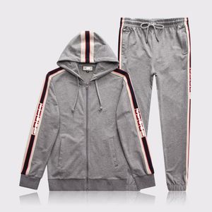 Tracksuits voor heren split rits trui paar met slipje vrijetijds sportstijl m-3xl verdikte wafelstof casual pak stof aanvoelen zacht en comfortabel 420 g gu