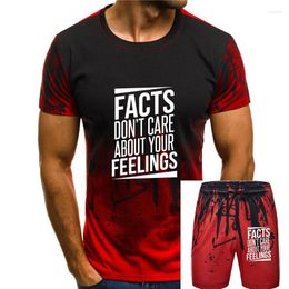 Survêtements pour hommes Sportswear Faits Ne vous souciez pas de vos sentiments Politique T-shirt Hommes Mode