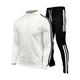 Survêtements pour hommes Printemps et automne Vêtements Tendances de la mode pour hommes 2023 Simple Durable Lavable Deux pièces Ensemble pour Gym Track Sweat Suit 231118