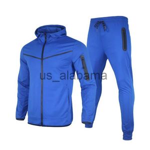 Survêtements pour hommes Printemps Automne Mode Survêtements Hommes Ensemble Veste à manches longues Zipper Pantalon de survêtement Jogging 2 pièces Ensembles Mens Casual Run Sport Suit x0907