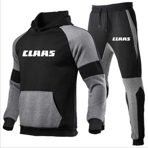 Survêtements pour hommes Printemps Automne Vente Nouvelle Marque Claas Imprimer Personnalisable Hommes Délicat À Capuche CardiganPants Ensemble Mans Sportswear Ensemble Z0224