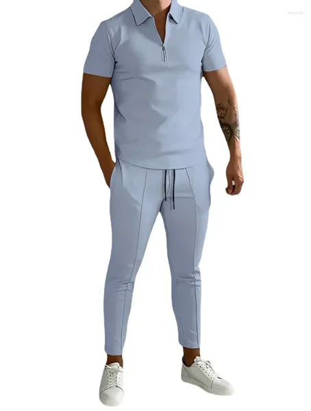 Parcours de survêtement masculin Polo Polo Pantalon de sport à manches courtes 2 pièces T-shirt T-shirt Eurodice
