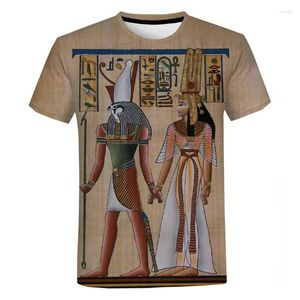 Tracksuits voor heren Streetwear Egyptische Harajuku Casual Fashion Cool T-shirt Men Vrouwen met korte mouwen T-shirtmen's