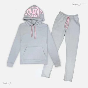 Survêtements pour hommes Streetwear Synaworld Y2K Sweat-shirt à capuche Pantalon de survêtement Deux pièces Lettres Broderie Baggy Set Sportswear 373