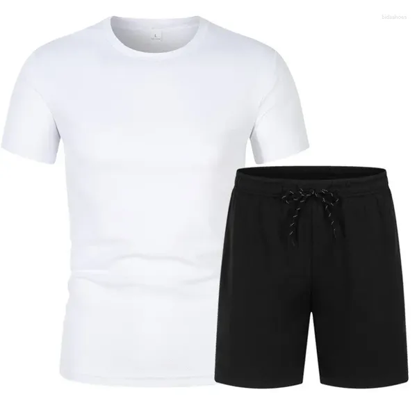 Parcours masculins Summer Summer Séchant rapide Tracksuit Homme Set Shorts Ensembles Sport T-shirt à manches courtes Clothing Men Vêtements 2024