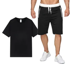 Chándal para hombre Conjunto de camisa de lino y algodón de verano Traje informal de 2 piezas para exteriores Ropa para el hogar Pijamas Cómodo y transpirable Playa Manga corta 99x