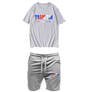 Heren Trainingspakken Zomer Katoenen T-shirt Shorts Sport 2-delige set TRAPSTAR Sportkleding Fitness Korte mouw 5 punten broek Jogger Suit Run Trac 230615