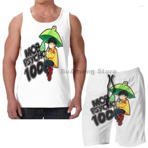 Tracksuits voor heren zomer grappige print mannen tanktops dames mobo 100 paraplu kikker strand shorts sets fitness vest