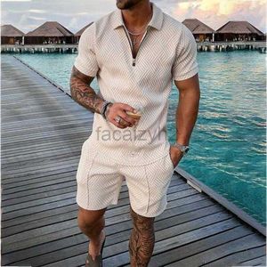 Suits-survêtement masculine Summer Homme Tracksuit Casual Short à manches courte à manches