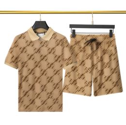 Chándales de los hombres ropa de hombre de verano diseñador de ropa deportiva traje de jogging ropa deportiva casual de los hombres suéter corriendo camisa POLO y pantalones cortos conjunto M-3XL