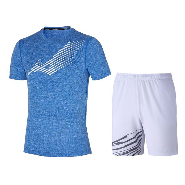 Survêtements pour hommes T-shirt d'été Twill Pattern Sports Séchage rapide Badminton Shorts Set Fitness Golfcasualrunningsetxs 6XL 230923