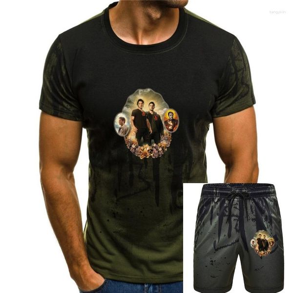 Survêtements pour hommes Supernatural Hommes Saint Sanctuaire T-shirt Style d'été Hommes T-shirt Coton Droit O-Cou À Manches Courtes Top Tee Plus Taille