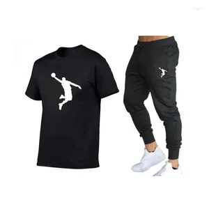 Tracksuits T-shirt voor heren en sportbroeken Set Running Brand Casual Wear Hip-Hop Fashion Summer Kortingen