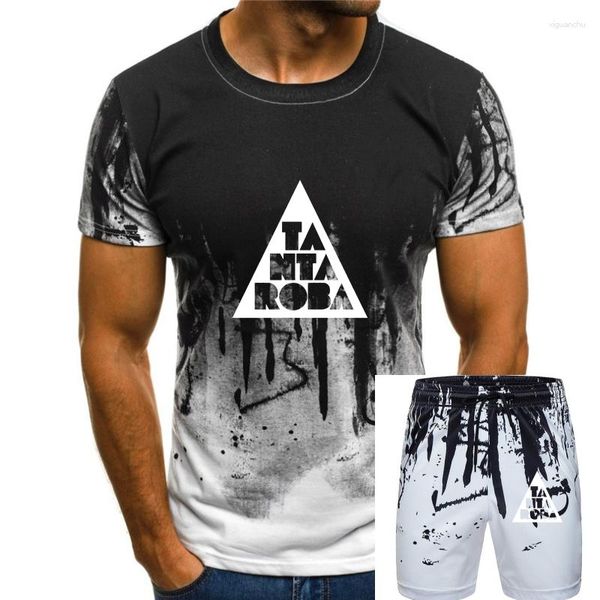 Chándales para hombres CAMISETA FEDEZ TANTA ROBA Música Rap Club Dogo Jax Estilo italiano Camiseta de dibujos animados Hombres Unisex Moda Camiseta Tamaño suelto Top