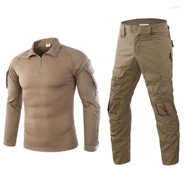 Chándales de hombre Camuflaje táctico Uniforme militar Ropa Traje Hombres Camisa de combate del ejército de EE. UU. Pantalones cargo