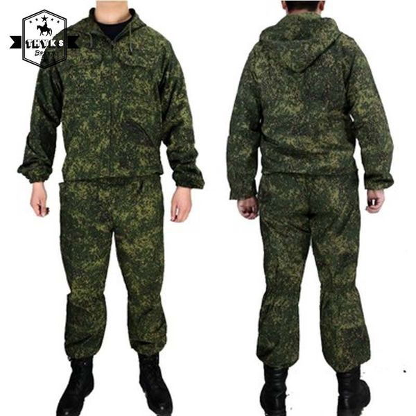 Survêtements pour hommes Tactique Militaire Uniforme Ensemble Russie Combat Camouflage Vêtements De Travail En Plein Air Airsoft Paintball CS Gear Formation Uniforme 2pcs 230905