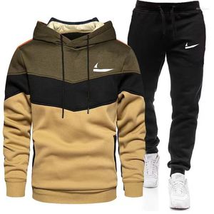 Survêtements pour hommes Tech Dunks Sports d'hiver Tissu Costume de luxe en plein air Ski chaud Sweat à capuche Pantalon Basketball Survêtement Sweat à capuche Homme Outfit