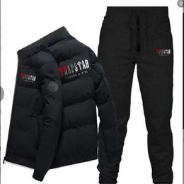 Chándales para hombres Tech Trapstar Track Trajes con capucha Europa American Baloncesto Fútbol Rugby de dos piezas con chaqueta con capucha de manga larga para mujer Pantalones Primavera