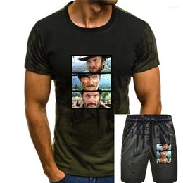 Sombriz de canciones para hombres La camiseta buena y fea camiseta Italo Western Eastwood Cowboy US Clint Summer Tee Camiseta