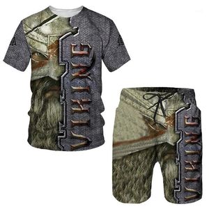 Survêtements pour hommes The Hero Viking Summer 3D Imprimé T-shirt Shorts Set Sportswear Survêtement O Cou À Manches Courtes Vêtements Costume