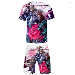 Survêtements pour hommes The Rising Of Shield Hero Tshirt 3D Deux Pièces Ensemble Pantalon Harajuku Streetwear 90s Anime Vêtements Femmes Hommes Costume